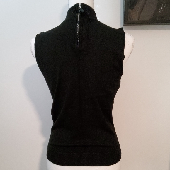 Grace Black Turtleneck Sweater Tank - Picture 4 of 11